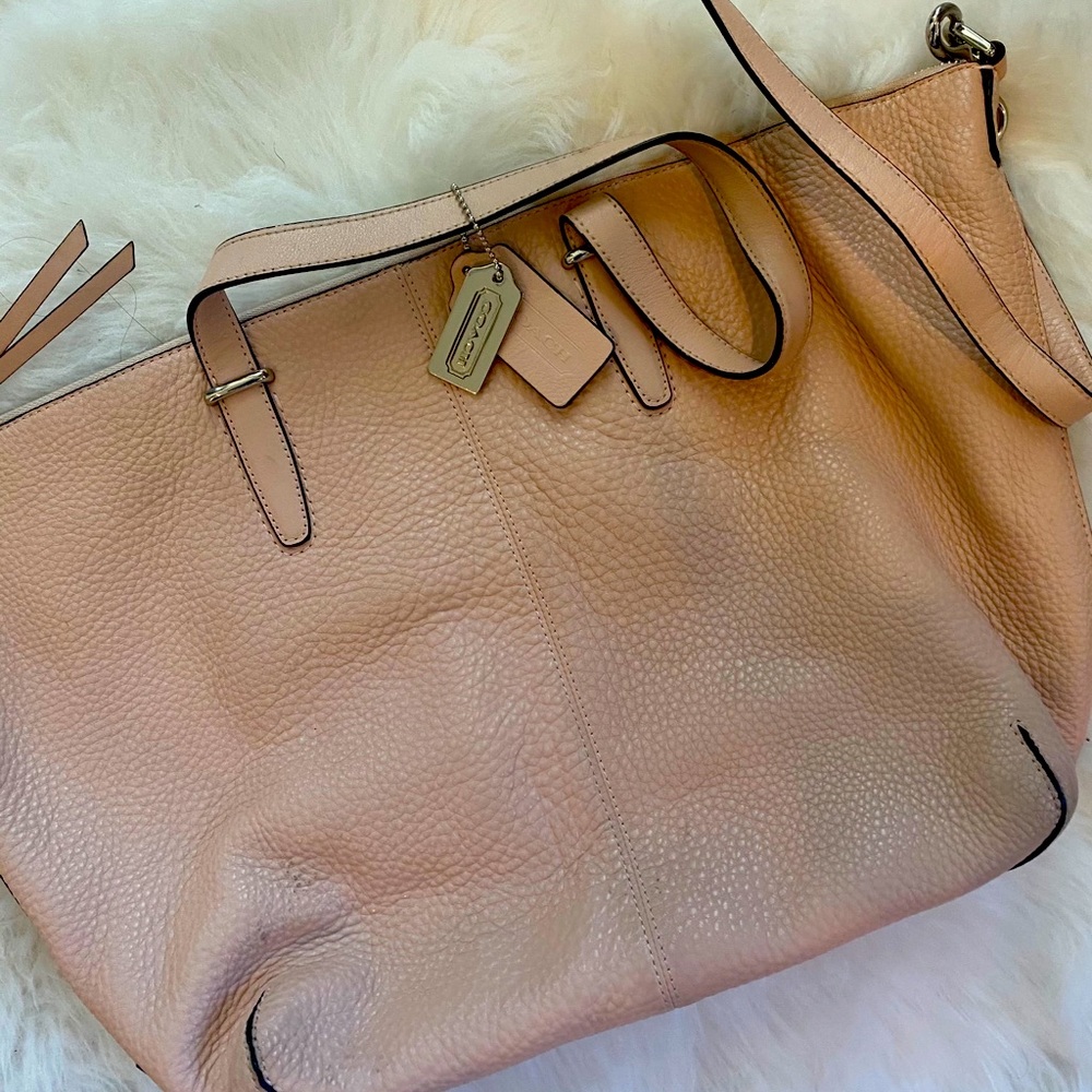 Pink Coach tote bag